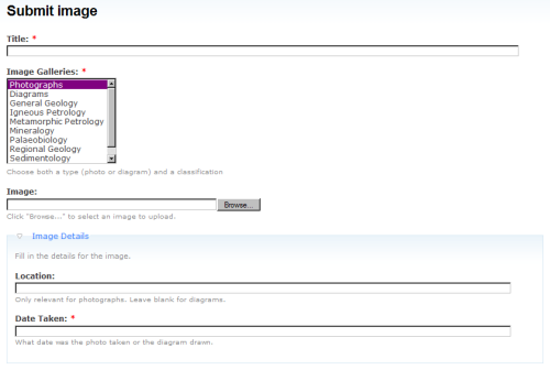 Add image form