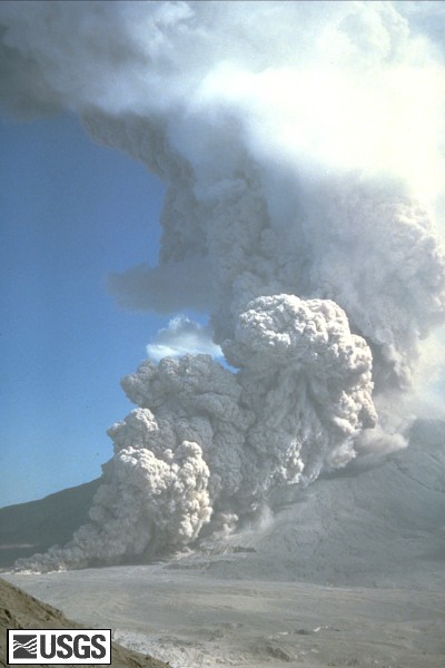 Pyroclastic flow at Mt St Helens