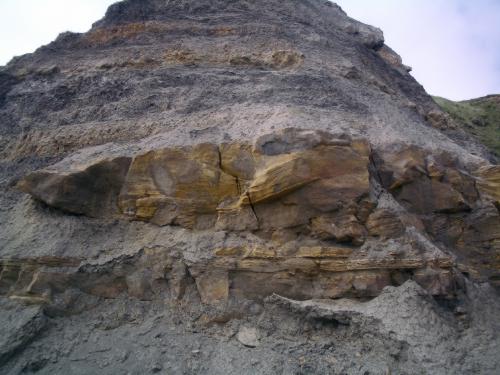 Channel in cliff