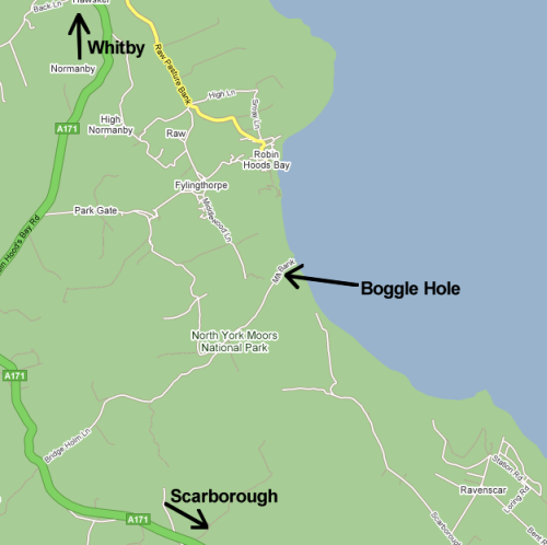 Map of Robin Hood's Bay
